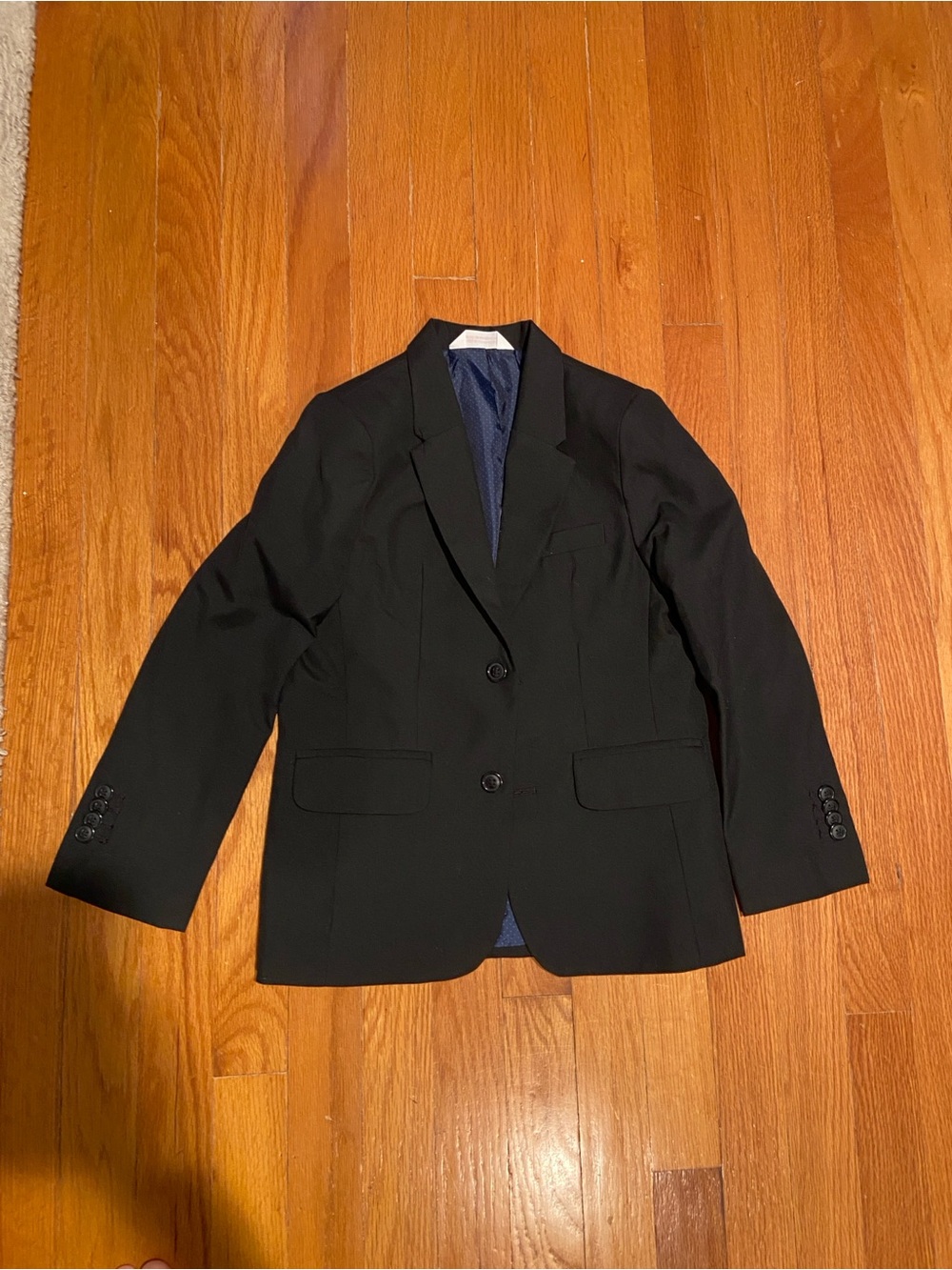 Cat & Jack Black Boys Two-Button black suit jacket size 6
